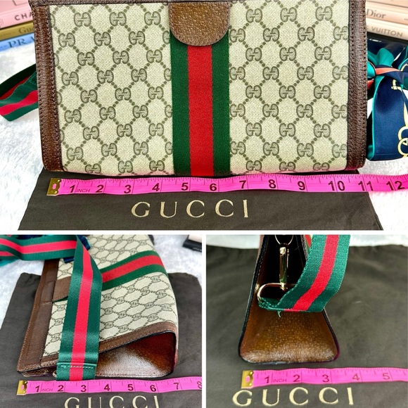 Gucci Ophidia Sherry Line Crossbody pouch Bag with strap and dust bag - Picture 11 of 11